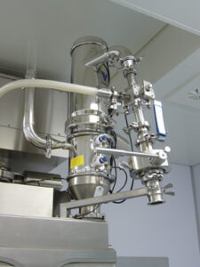Volkmann pneumatic vacuum conveyor installed