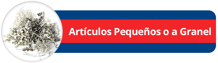 Artículos pequeños o a granel