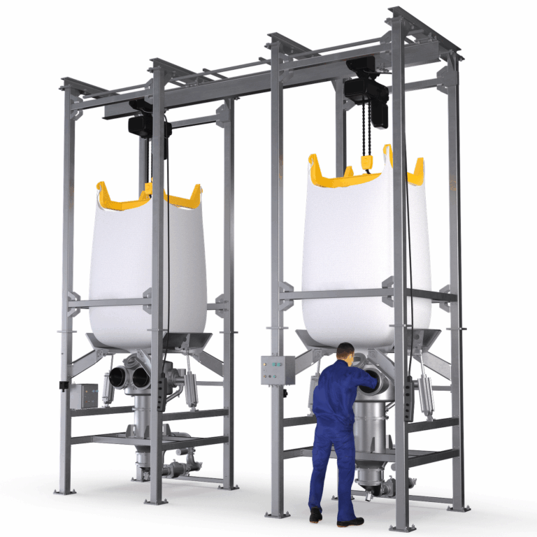 Big Bag Unloader Glove Box containment Volkmann