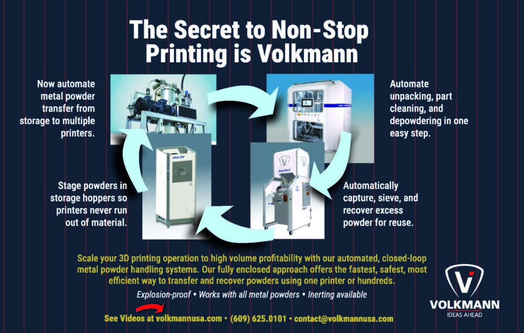 Volkmann advertising additive manufacturing metal 3D printing